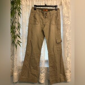 VINTAGE y2k low rise cargo flare pants